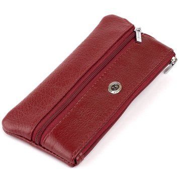 Ключница-кошелек с кармашком женская ST Leather 19352 Бордовая 19352 фото