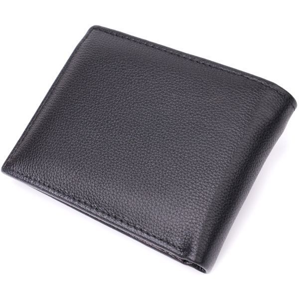 Компактне чоловіче портмоне з натуральної шкіри ST Leather 22486 Чорний 22486 фото