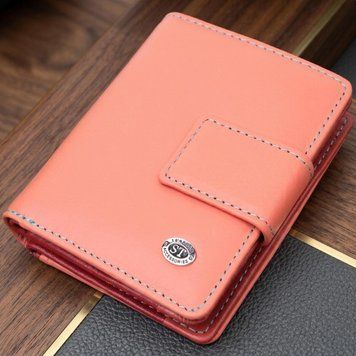 Жіночий шкіряний вертикальний гаманець невеликого розміру ST Leather 19438 Помаранчевий 19438 фото