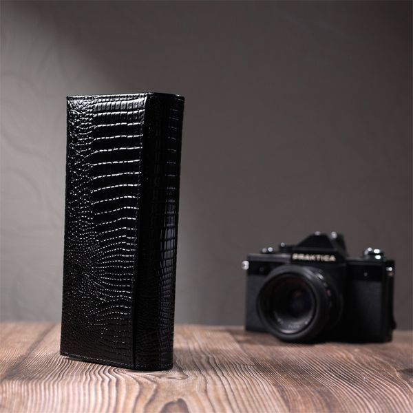 Жіночий гаманець із натуральної лакованої шкіри ST Leather 22679 Чорний 22679 фото